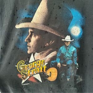 George Strait Distressed Tee Vintage